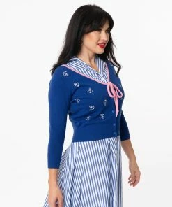 Unique-Vintage 1950s Navy & Anchor Dandy Cardigan -Hot Sale Dresses Shop 130101 4 1024x1024 a7fdba6f aad5 49a0 83f7 5b000e147c96