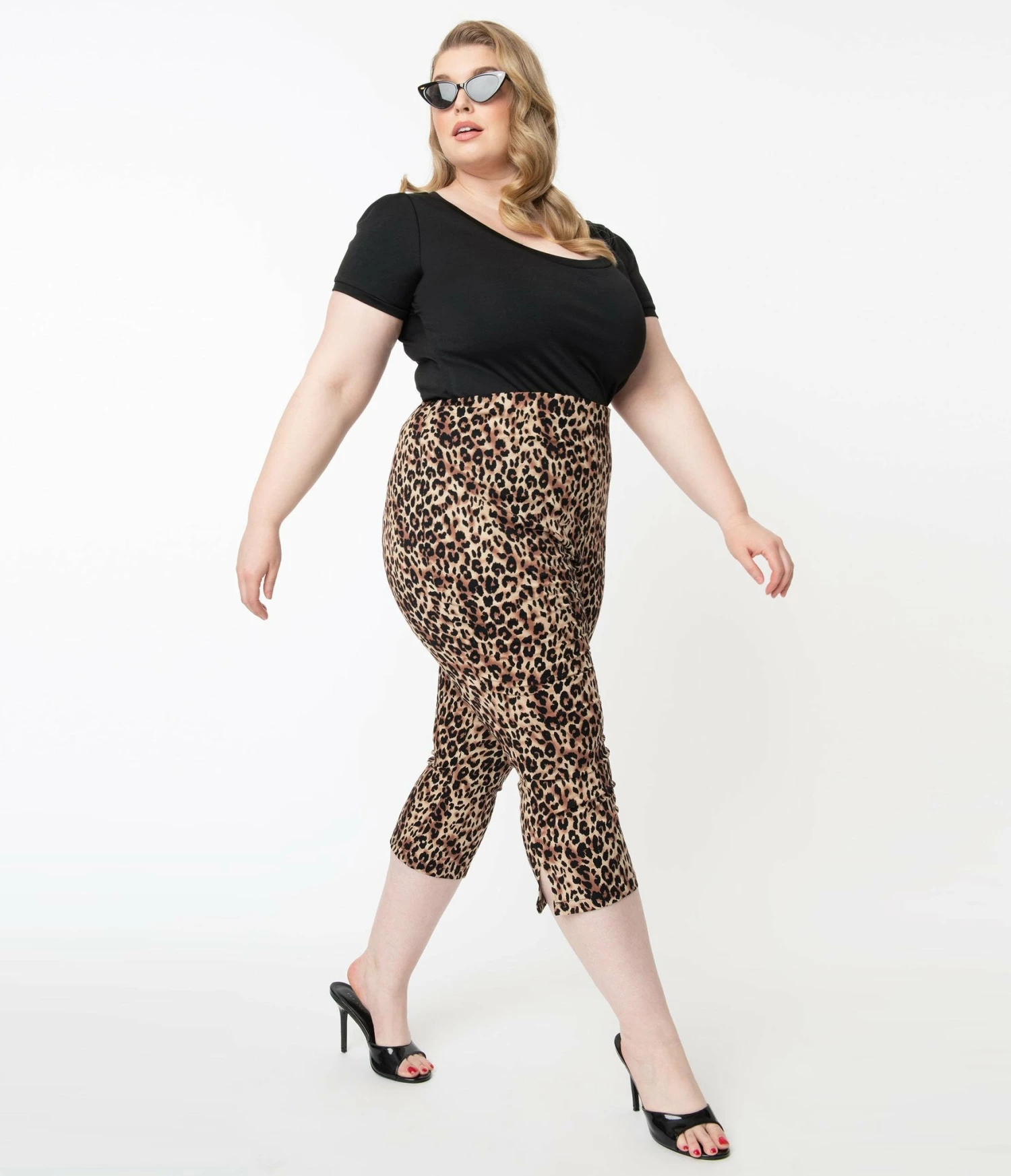 Unique-Vintage Leopard Print Rachelle Capri Pants 5 Unique-Vintage Leopard Print Rachelle Capri Pants - Image 5