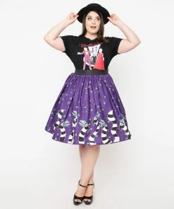 Unique-Vintage X Beetlejuice Sandworm Soiree Gella Swing Skirt - Only -Hot Sale Dresses Shop 142792 1 2048x2048 c30548c0 5496 471e b623 8cc5ac48243d