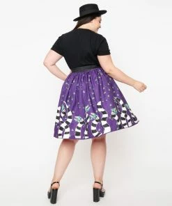 Unique-Vintage X Beetlejuice Sandworm Soiree Gella Swing Skirt - Only -Hot Sale Dresses Shop 142792 3 1024x1024 bf699837 16c8 4688 9e98 f12a791eacae
