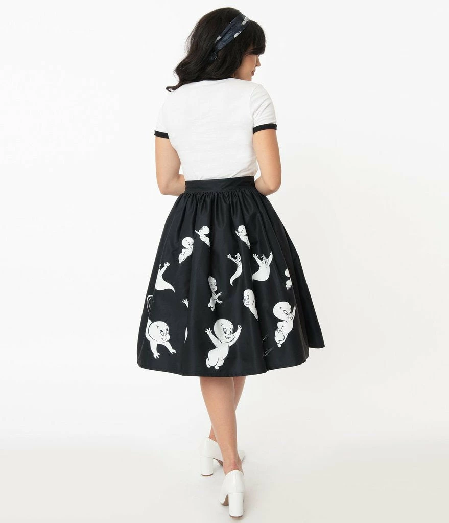 Unique-Vintage X Casper Ghostly Family Gellar Swing Skirt - Only XSmal 3 Unique-Vintage X Casper Ghostly Family Gellar Swing Skirt - Only XSmal - Image 3