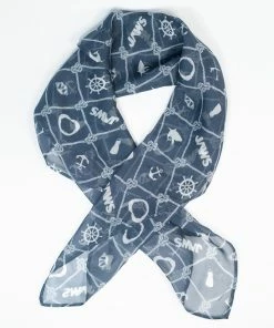 Unique-Vintage X Jaws Vintage Nautical Iconography Hair Scarf