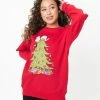 Unique-Vintage X Peanuts Christmas Tree Sweatshirt