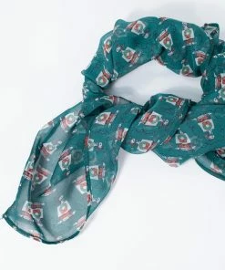 Unique-Vintage X Peanuts Christmas Unique-Vintage X Peanuts Snoopy Christmas Print Hair Scarf