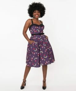 Unique-Vintage X Peanuts Halloween Gang Rachel Swing Dress