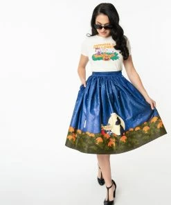 Unique-Vintage X Peanuts The Great Pumpkin Gellar Swing Skirt - Only S -Hot Sale Dresses Shop 151593 k488 4 2048x2048 5f76892b faaa 40d7 a593 817cb580d1c8