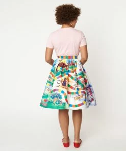 Unique-Vintage X Hasbro Unique Vintage X Hasbro - Candyland Board Print Swing Skirt - Only XSm -Hot Sale Dresses Shop 152029 K488P 3RS2 1024x1024 5677fd74 9097 4c2e af38 80bde65d7fd8