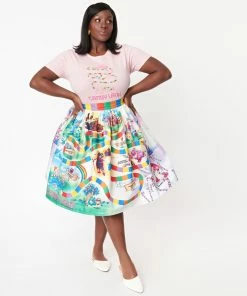 Unique-Vintage X Hasbro Unique Vintage X Hasbro - Candyland Board Print Swing Skirt - Only XSm -Hot Sale Dresses Shop 152035 K488P PL 4 2048x2048 b6b1e559 08ea 483d bb35 a56168a3fc96