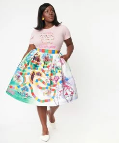 Unique-Vintage X Hasbro Unique Vintage X Hasbro - Candyland Board Print Swing Skirt - Only XSm -Hot Sale Dresses Shop 152035 K488P PL 5 2048x2048 fd7c6430 fcf1 479b 9edc 400417e578f0