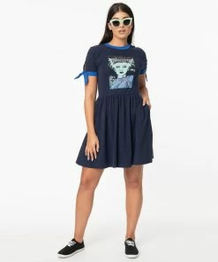 Universal Monsters X Unique Vintage Unique-Vintage X Universal Monsters Bride Of Frankenstein Tessa Fit &