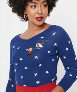 Unique-Vintage X Peanuts Christmas Unique-Vintage X Peanuts Charlie Brown Christmas Tree Shelly Sweater