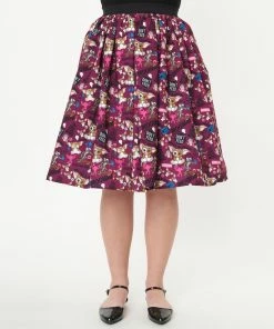 Unique-Vintage X Gremlins Unique Vintage X Gremlins Mogwai Rules Print Jayne Swing Skirt - Only