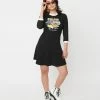 Unique-Vintage X Back To The Future - Hey Mcfly Flare Dress - Only XSm