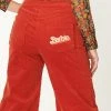 Unique-Vintage X Barbie Unique Vintage X Barbie Rust Corduroy Gaucho Gear Pants