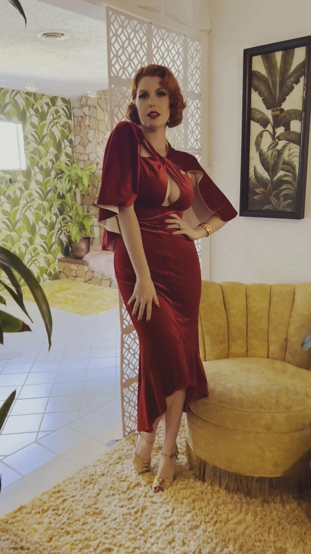 Elle Rebel Chateau Dress In Red - Hollywoodland 3 Elle Rebel Chateau Dress In Red - Hollywoodland - Image 3