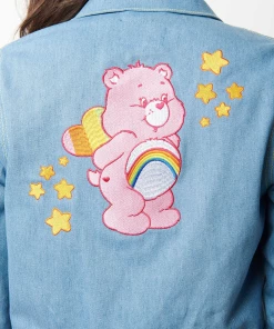 Unique-Vintage X Care Bears Unique Vintage X Care Bears Wish Your Heart Jean Jacket - Only XSmall,