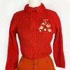 Mischief Made - Kissing Fish Sweater In Red - Only Large Left