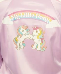 Unique-Vintage X My Little Pony Unique Vintage X My Little Pony Spirited Satin Bomber Jacket