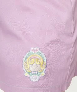 Unique-Vintage X Polly Pocket Unique Vintage X Polly Pocket Purple Embroidered Fitted Pinafore -Hot Sale Dresses Shop PINAFORE4