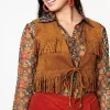 Unique-Vintage X Barbie Unique Vintage X Barbie Brown Suede Gaucho Gear Vest