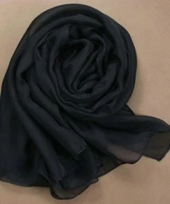 Lana-Rose Fashion Chiffon Scarf - 13 Colours -Hot Sale Dresses Shop black