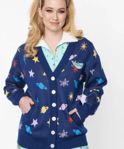 Unique-Vintage X The Jetsons Unique Vintage X Jetsons Blue Astro Cardigan - Only XSmall/Small & Xla