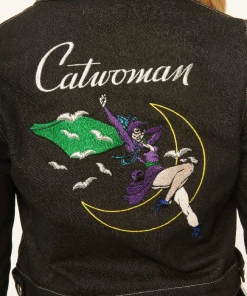Unique-Vintage X DC Unique Vintage X DC Comics Catwoman Black Denim Wash, Rhythm & Blue Je
