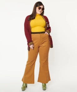 Smak Parlour X Scooby Doo Brown Corduroy Flare Pants -Hot Sale Dresses Shop corduroybrownpant