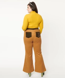 Smak Parlour X Scooby Doo Brown Corduroy Flare Pants -Hot Sale Dresses Shop corduroybrownpant1