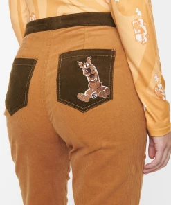 Smak Parlour X Scooby Doo Brown Corduroy Flare Pants