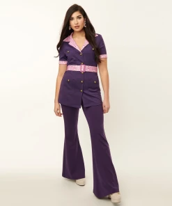 Smak Parlour X Scooby Doo Purple Flare Pants -Hot Sale Dresses Shop daphnepurpleflarepants6