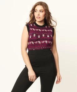 Unique Vintage X Corpse Bride Flying Skulls Fair Isle Sweater 8 Unique Vintage X Corpse Bride Flying Skulls Fair Isle Sweater -Hot Sale Dresses Shop fairislesweater3