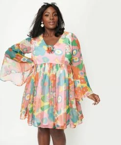 Unique-Vintage X Barbie Unique Vintage X Barbie Flower Wower Babydoll Dress - Only XSmall & Sm 8 Unique-Vintage X Barbie Unique Vintage X Barbie Flower Wower Babydoll Dress - Only XSmall & Sm -Hot Sale Dresses Shop flowerwowerbabydoll1