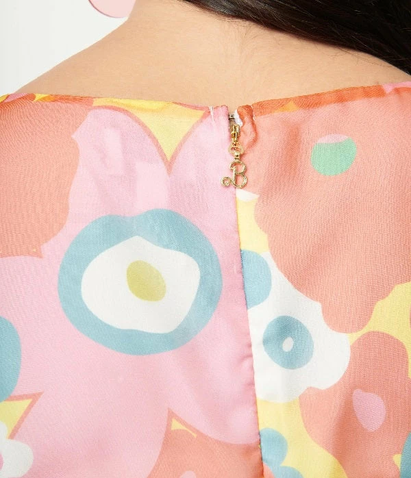 Unique-Vintage X Barbie Unique Vintage X Barbie Flower Wower Babydoll Dress - Only XSmall & Sm 5 Unique-Vintage X Barbie Unique Vintage X Barbie Flower Wower Babydoll Dress - Only XSmall & Sm - Image 5