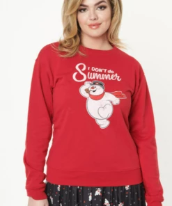 Unique-Vintage X Frosty The Snowman - I Don't Do Summer Sweatshirt 5 Unique-Vintage X Frosty The Snowman - I Don't Do Summer Sweatshirt -Hot Sale Dresses Shop idontdosummer3