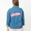 Unique-Vintage X Barbie Unique Vintage X Barbie Barbie Logo Kerstie Jean Jacket