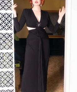 Elle Rebel Lamarr Twist Dress With Matching Turban - Rebel Love