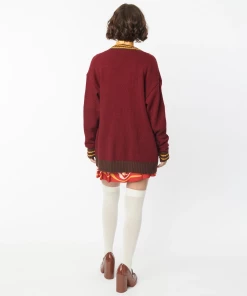 Smak Parlour X Scooby Doo Burgundy Letterman Cardigan -Hot Sale Dresses Shop letterman5