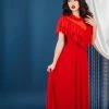 Wax Poetic Clothing Mina Dress In Red -Wax Poetic - Only Sizes XSmall Left
