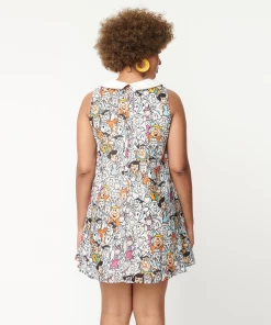 Smak Parlour X Flintstones Character Print Mini Dress -Hot Sale Dresses Shop minidress3