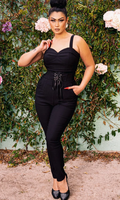 Palermo Corset PANTS In Black - Elle Rebel, Rebel Love - Preorder 2 Palermo Corset PANTS In Black - Elle Rebel, Rebel Love - Preorder - Image 2