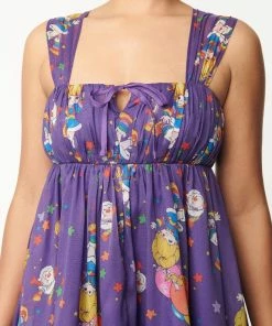 Unique-Vintage X Rainbow Brite Unique Vintage X Rainbow Brite Rainbow Night Print Babydoll Dress -Hot Sale Dresses Shop rainbowbritebabydoll2