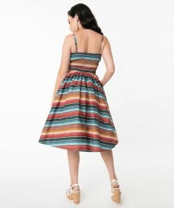 Unique-Vintage Western Serape Print Rockie Dress - Only XSmall Left -Hot Sale Dresses Shop serape5